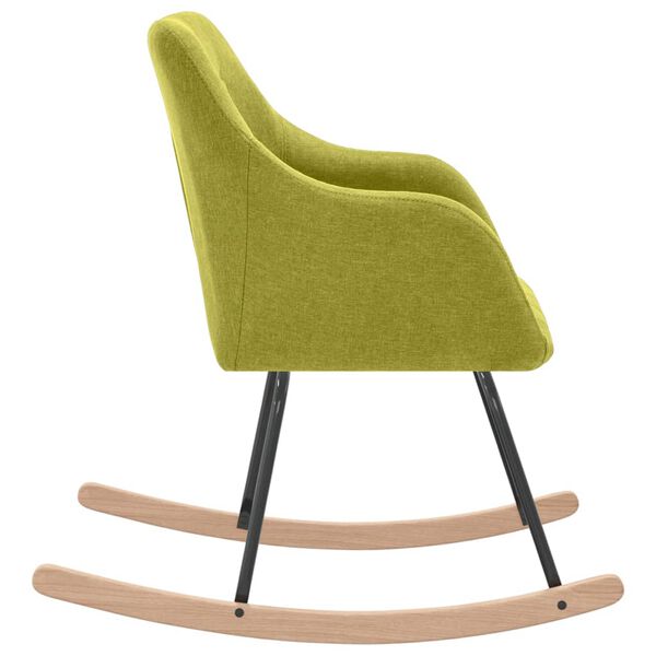 vidaXL Supama kėdė, žalios spalvos, audinys