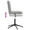 vidaXL Valgomojo kėdės, 6vnt., šviesiai pilkos, aksomas
