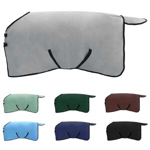 vidaXL Arklių antklodė &Scaron;viesiai pilka ir rožinė Poliesteris