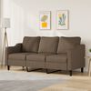 vidaXL Trivietė sofa, rudos spalvos, 180cm, audinys