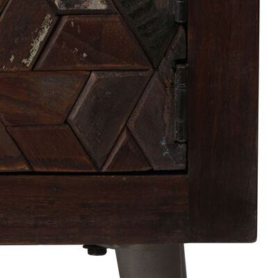 vidaXL Naktinis staliukas, perdibtos medienos masyvas, 40x30x50cm