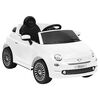 vidaXL Elektrinis vaiki&scaron;kas automobilis Fiat 500, baltos spalvos