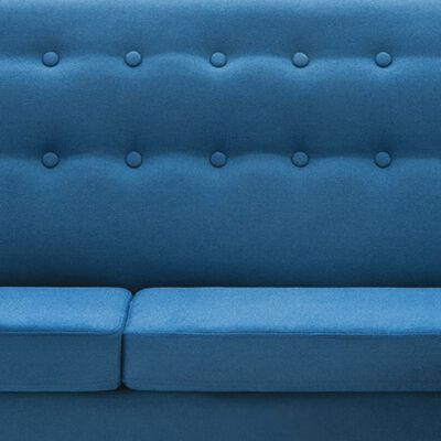 vidaXL L-formos sofa, aud. apmušal., 171,5x138x81,5cm, mėlyna