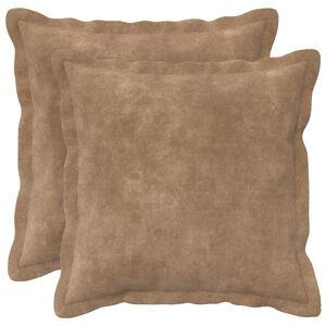 vidaXL Pagalvėlės užvalkalas 2 pcs HOUTEN Taupe 30 x 30 cm