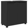 vidaXL Vonios kriauklės cabinetas Juoda 60 x 30 x 60 cm