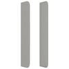 vidaXL Galvūgalis su auselėmis, pilkas, 93x16x118/128cm, audinys
