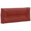 vidaXL Pallet atlo&scaron;as VIANEN 100% poliesteris Raudona 120 x 40 x 12 cm