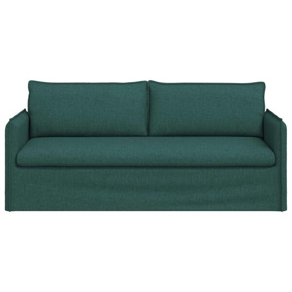 vidaXL Sofa Tamsiai žalia 196 x 82 x 85 cm audinys