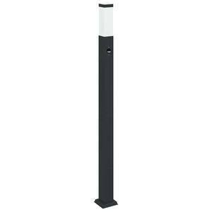 vidaXL Apsauginis stulpelis su jutikliu, 110 cm, juodas, IP44