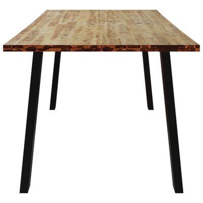 vidaXL Valgomojo stalas, 150x90x75cm, akacijos medienos masyvas