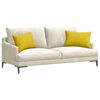 vidaXL Sofa Pagalvės 2 pcs Geltona 60 x 40 cm Kordūrinis audinys