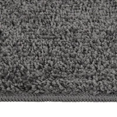 vidaXL Shaggy tipo kilimėlis, tamsiai pilkas, 160x230cm, neslystantis