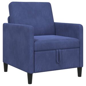 vidaXL Sofa su saugojimo vieta Policijos mėlyna 72 x 78 x 87 cm