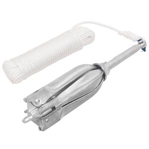 vidaXL Sulankstomas inkaras su virve, 12 kg, kar&scaron;tai cinkuotas ketus