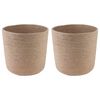 vidaXL Vazonų rinkinys 2 vnt. Natūrali &Oslash; 28 x 28 cm 100% Tossa Džiutas