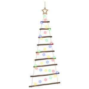 vidaXL Kabantis Kalėdų medis 120 cm 50 LED Įvairių spalvų