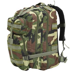 vidaXL Militaristinio stiliaus kuprinė, 50l, kamufliažo spalvos