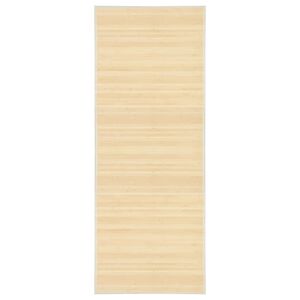 vidaXL Kilimas, natūralios spalvos, 80x200 cm, bambukas