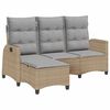 vidaXL Atlo&scaron;iama sodo sofa su pagalvėlėmis L formos smėlio spalvos