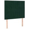 vidaXL Lovos rėmas be čiužinio tamsiai žalias 100x200 cm aksomas