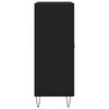 vidaXL &Scaron;oninė spintelė, juodos spalvos, 69,5x34x90cm, apdirbta mediena