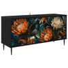 vidaXL Televizoriaus spintelė LOCHEM 102 x 33 x 51 cm Juodojo ąžuolo