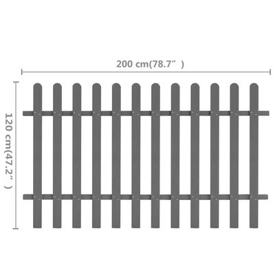 vidaXL Statinių tvora, 200x120cm, WPC