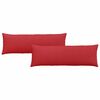 vidaXL Sofa Pagalvės 2 pcs Raudona 120 x 40 cm audinys