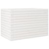 vidaXL Sodo lovelis, baltas, 70x40x45,5cm, pu&scaron;ies medienos masyvas