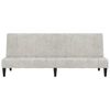 vidaXL Dvivietė sofa-lova su taburete, &scaron;viesiai pilka, audinys