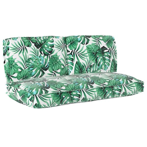 vidaXL Pagalvių komplektas Lapelis 3 pcs Lapų ra&scaron;tas Oksfordo audinys