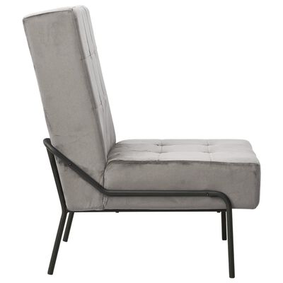 vidaXL Poilsio kėdė, šviesiai pilkos spalvos, 65x79x87cm, aksomas