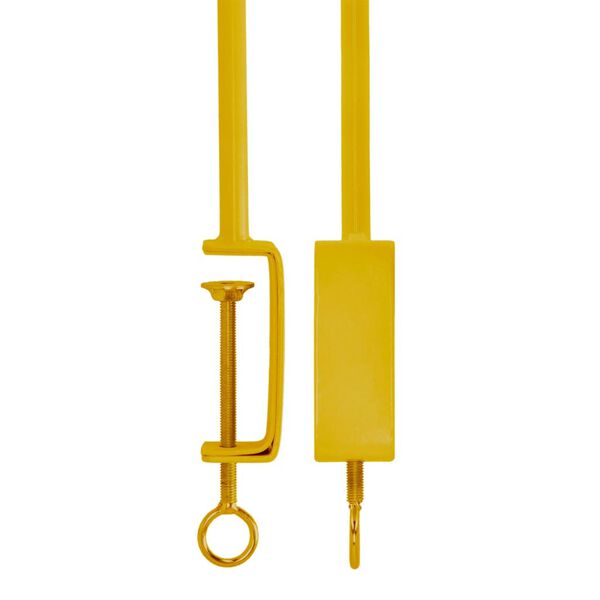 Esschert Design Dekoratyvus strypas stalui su spaustukais, auksinis