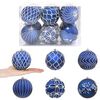 vidaXL Kalėdinių kamuoliukų rinkinys XL 12 vnt. Mėlyna ir balta 10 cm