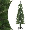 vidaXL Dirbtinė siaura Kalėdų eglutė su stovu, 120cm, PE