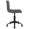 vidaXL Pasukamos valgomojo kėdės, 2vnt., tamsiai pilkos, aksomas