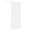 vidaXL Slankios durys 86 x 198,5 cm Apdirbta mediena Balta
