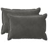 vidaXL Pagalvėlės užvalkalas 2 pcs HOUTEN Tamsiai pilka 30 x 50 cm