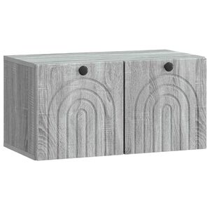 vidaXL Sieninė TV spintelė Pilka sonoma ąžuolo 59,5 x 31 x 30 cm