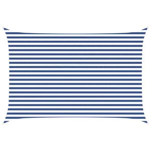 vidaXL Saulės burė Mėlyna ir balta 4,5 x 3 m