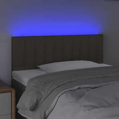 vidaXL Galvūgalis su LED, taupe spalvos, 90x5x78/88cm, audinys