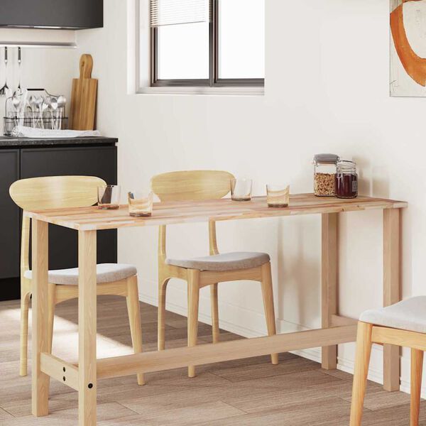 vidaXL Stalvir&scaron;is, 120x60x2cm, akacijos masyvas, stačiakampis