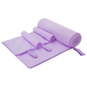 vidaXL Sporto rank&scaron;luosčių rinkinys 3 pcs Violetinė
