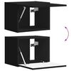 vidaXL TV sieninio kabineto komplektas 4 pcs Juoda Apdirbta mediena