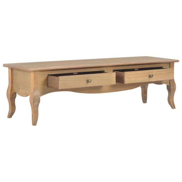 vidaXL TV spintelė su 2 stalčiais, 120x35x35cm, pušies masyvas