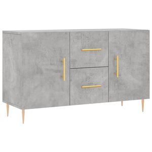 vidaXL &Scaron;oninė spintelė, betono pilka, 100x36x60cm, apdirbta mediena