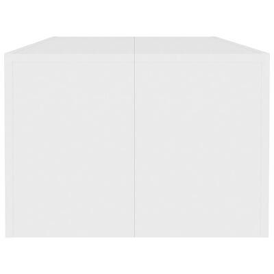 vidaXL Kavos staliukas, baltos spalvos, 110x50x35cm, MDP