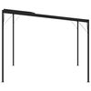 vidaXL Pavėsinė su stogu, antracito, 4x3x2,5m, aliuminis ir plienas