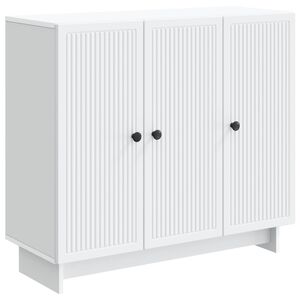 vidaXL Kabalas Balta 89 x 34,5 x 80 cm Apdirbta mediena
