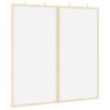 vidaXL Prane&scaron;imų lenta 80 x 80 x 1.4 cm Pu&scaron;ies masyvas Balta